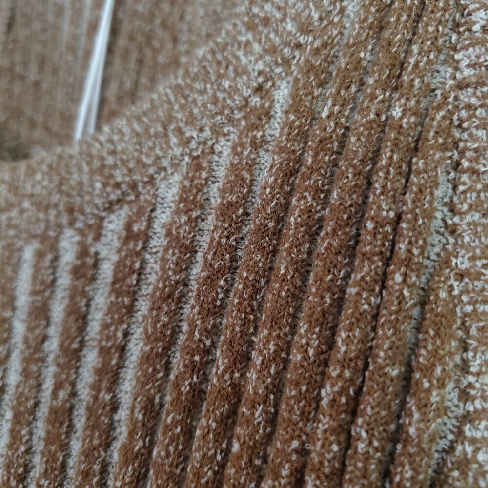 Revolve One Grey Day Dani Tank Dress Small Tan Ribbed Midi Timeless Modern - Picture 7 of 13